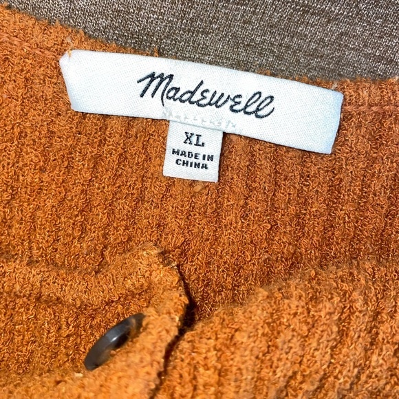 Madewell | Size XL | Sweater Tank | Mustard | Kingston | Button Up | Cropped - Picture 5 of 10
